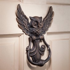 Mystical Spirit Owl Authentic Foundry Iron Door Knocker   